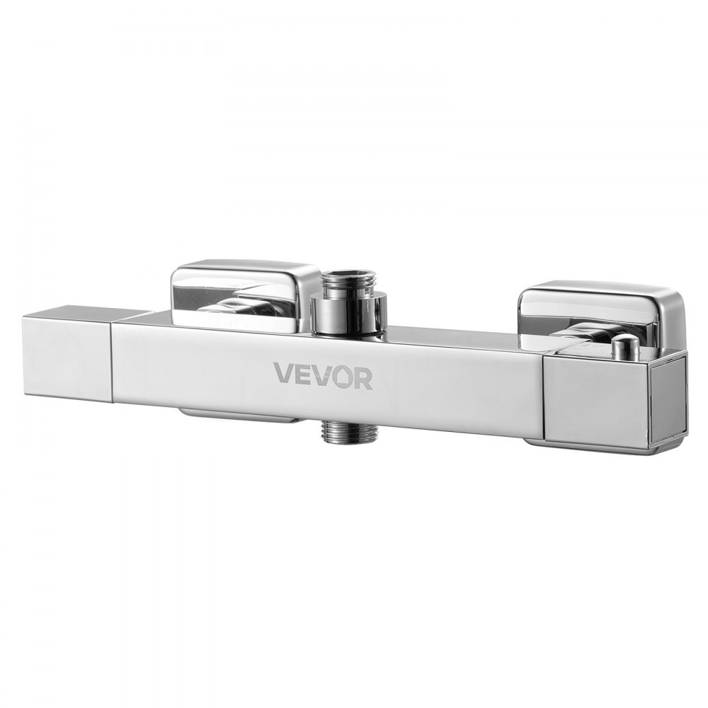 Robinet de douche avec thermostatique, thermostat de douche avec verrouillage de sécurité 38 °C, robinet de douche, robinet de baignoire (2 trous), vannes de régulation de température pour salle de bain, camping-car, hôtel, chrome-argent Robinet de douche avec thermostatique, thermostat de douche avec verrouillage de sécurité 38 °C, robinet de douche, robinet de baignoire (2 trous), vannes de régulation de température pour salle de bain, camping-car, hôtel, chrome-argent