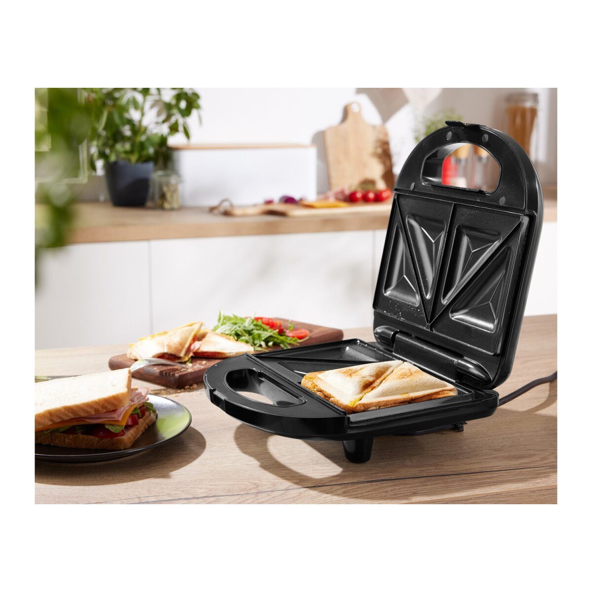 SILVERCREST® NARZĘDZIA KUCHENNE »SSWM 750 C3« opiekacz do kanapek, z koszem do pieczenia