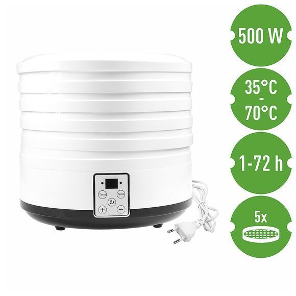 Suszarka do grzybów o mocy 500W z regulacją temperatury