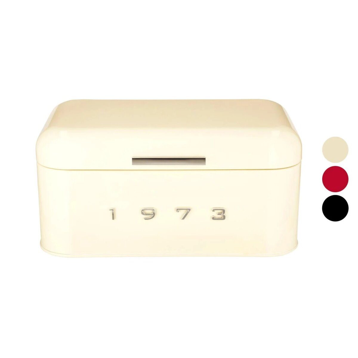 Boîte à pain SILVERCREST® »1973«, en métal peint par poudrage