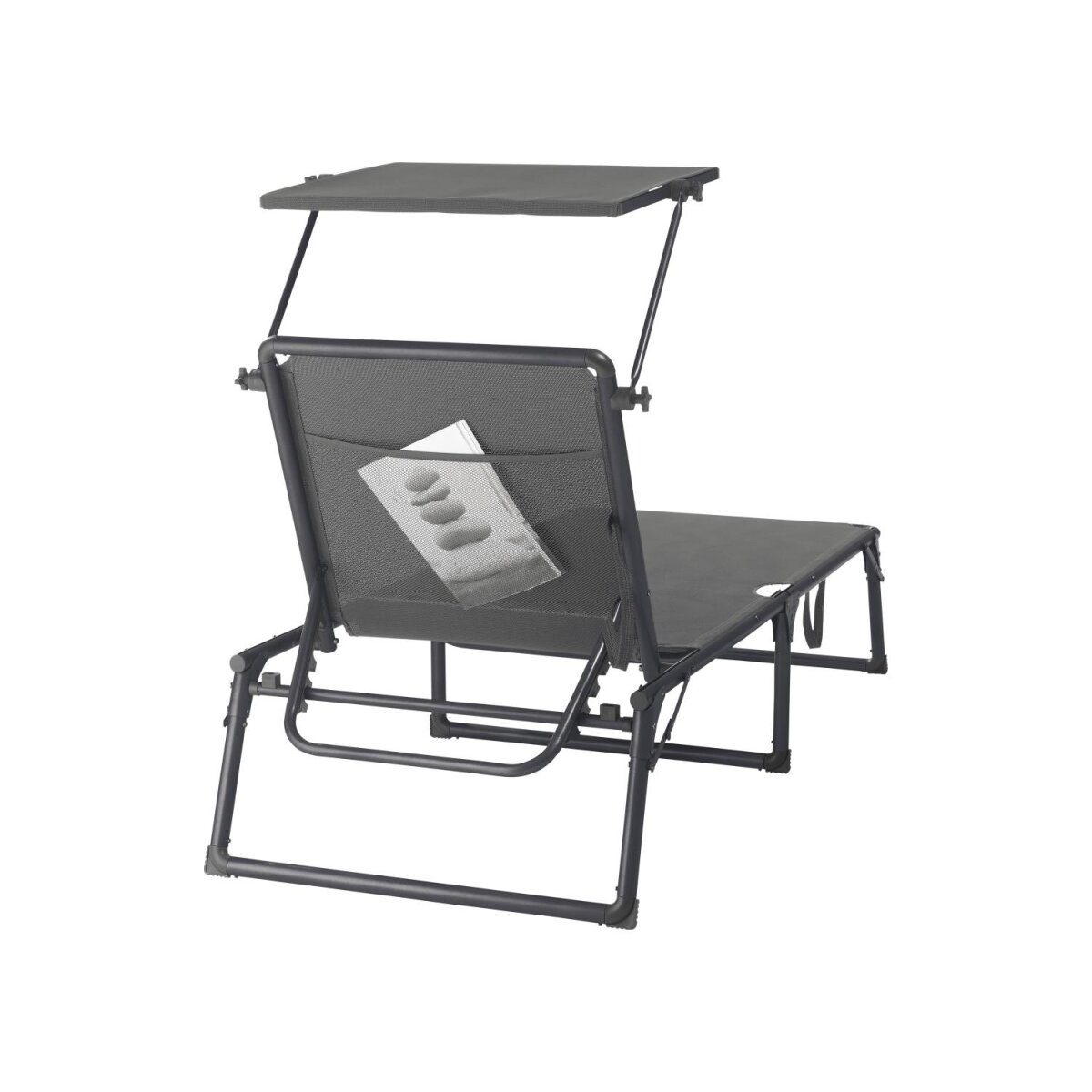 LIVARNO® Houston aluminum sun lounger, gray
