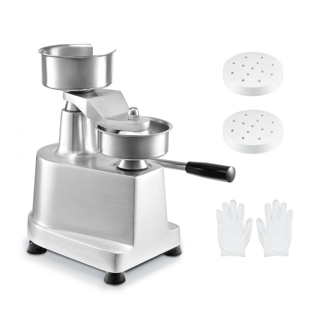 Kommerzieller Burger-Patty-Maker, 13 cm, Hamburger-Rindfleisch-Patty-Maker, robuster, lebensmittelechter Edelstahl, Burger-Presse für die Küche, Fleischformer