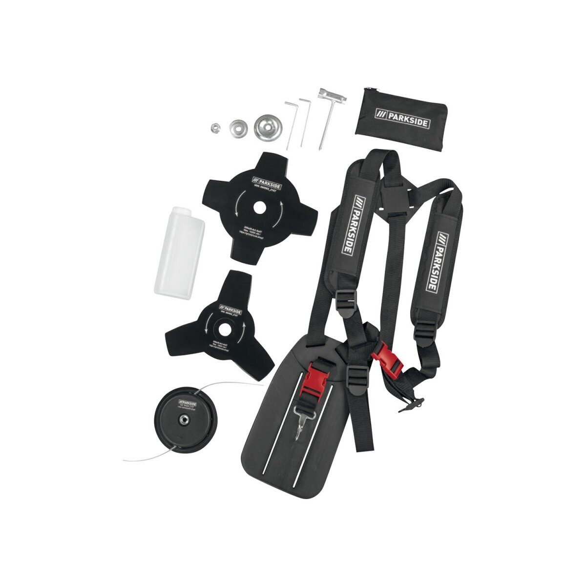 PARKSIDE® Benzin-Sense „PBS 2 D4“, mit Schultergurt, 1,8 PS XXXL-Starterset