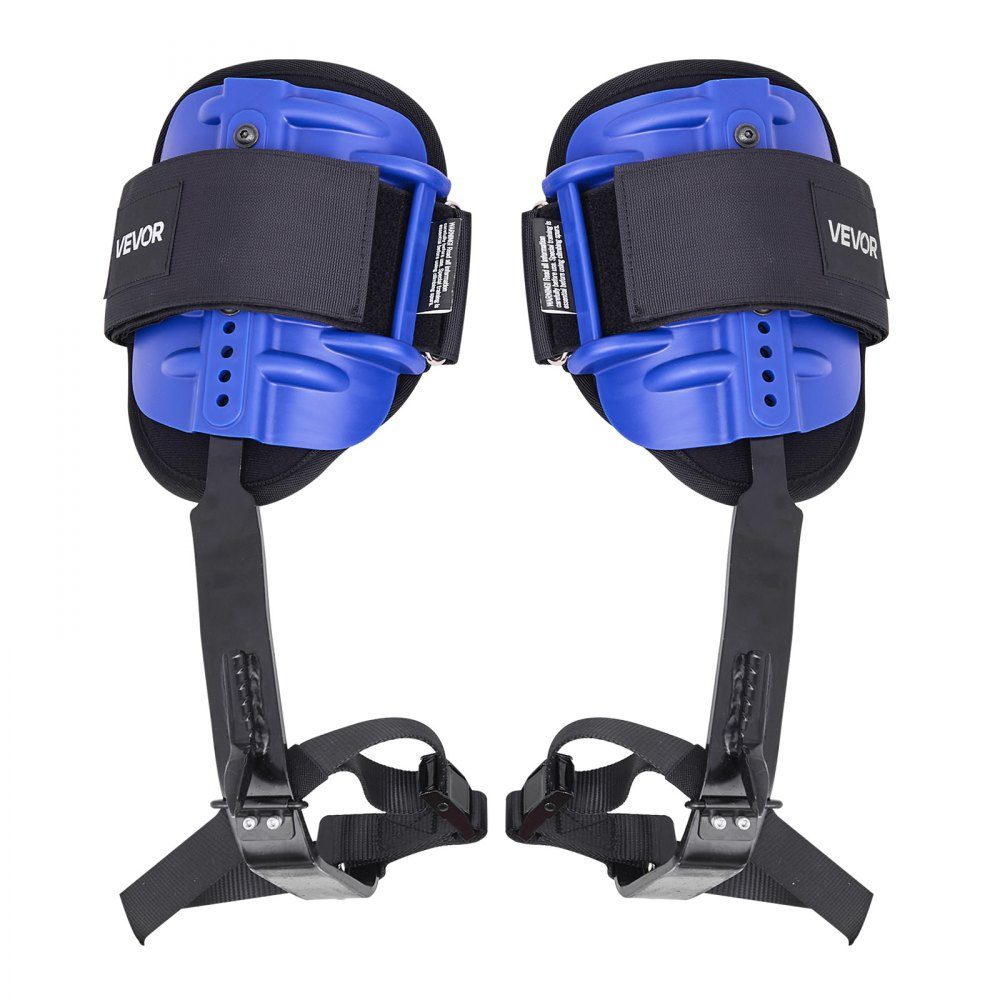 Tree Climbing Tips, Height Adjustable Tree Climbing Equipment with Straps and Waist Belt, Load Capacity 300 lbs, Heavy Duty Steel Crampons, Tree Care Equipment for Fruit Picking and Hunting, Blue