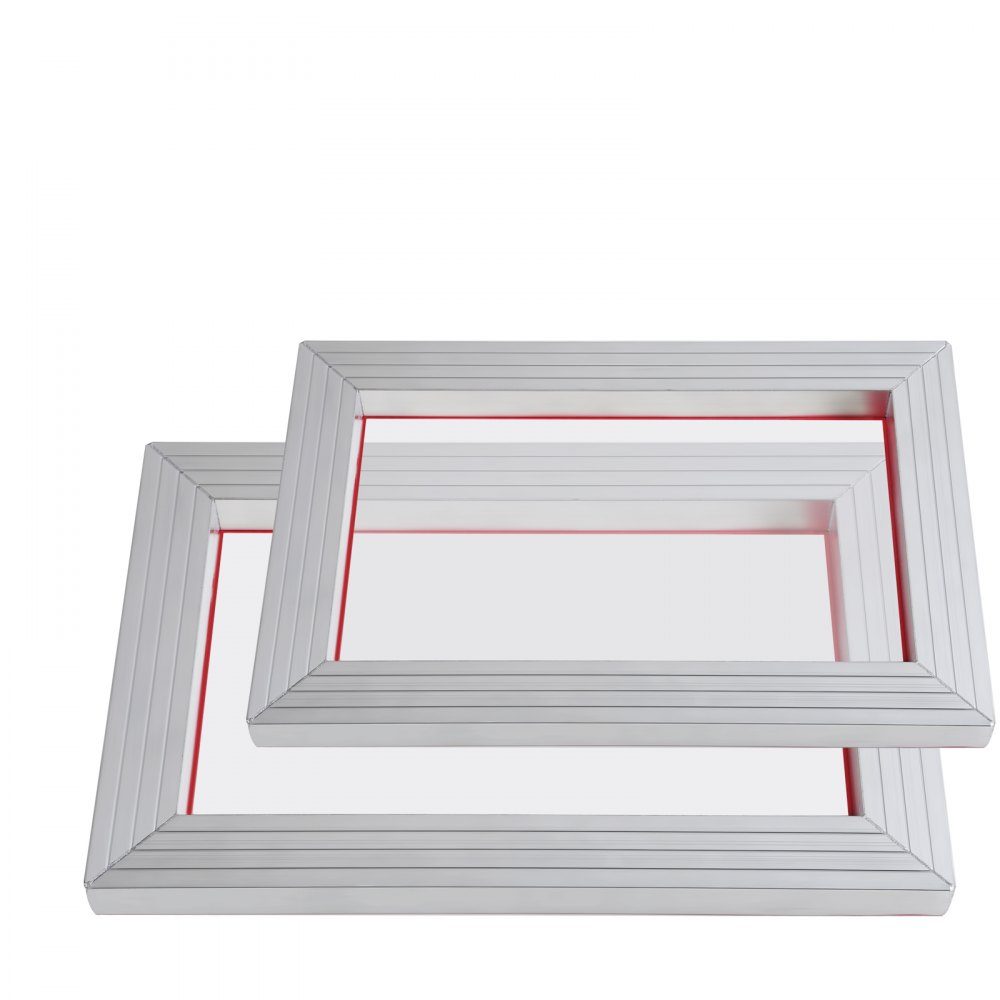 Siebrahmen Siebdruckpresse 2 Stück 25,4 x 35,6 cm / 20,3 x 25,4 cm, Siebdruckmaschine Siebdruckplatte inkl. Handschuhe & Siebdruckrakel, Siebdruckmaschine für Stoffe, Papier, Kopierpapier etc