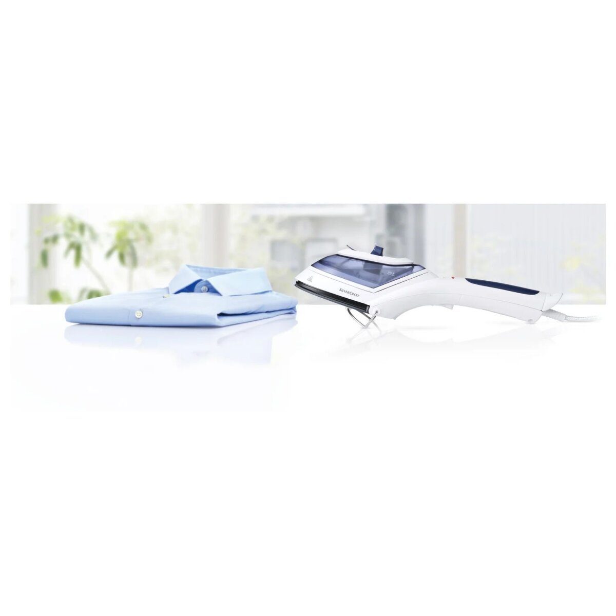 SILVERCREST® stoomborstel, 4-in-1 (wit/donkerblauw) darm
