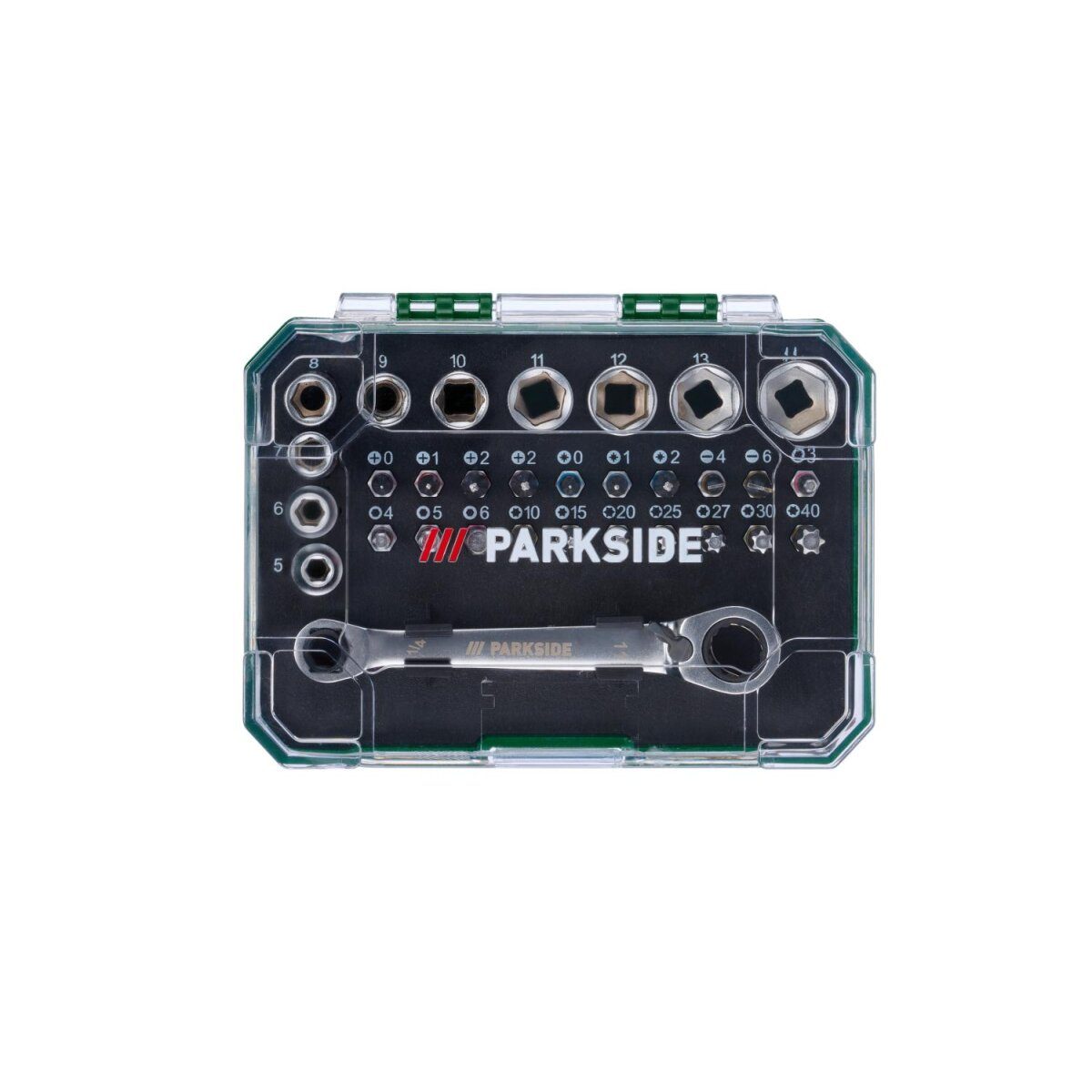 PARKSIDE® jeu de clés à douilles traversantes, 31 pièces