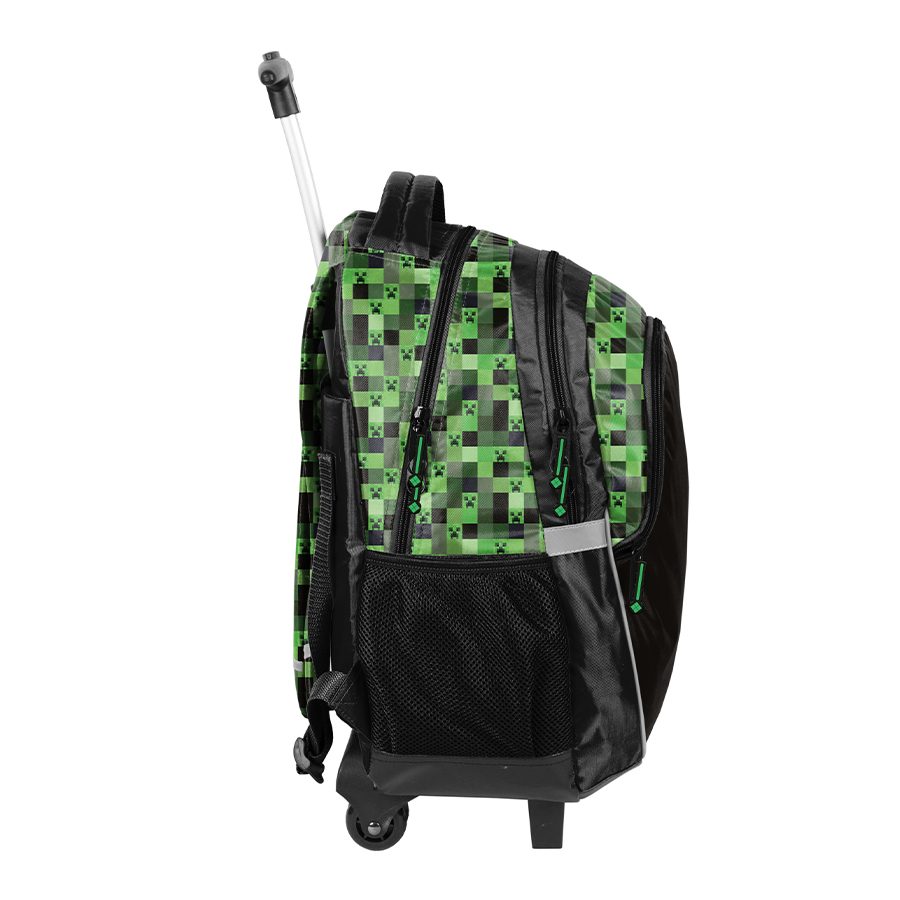 Pixel Mask backpack with wheels