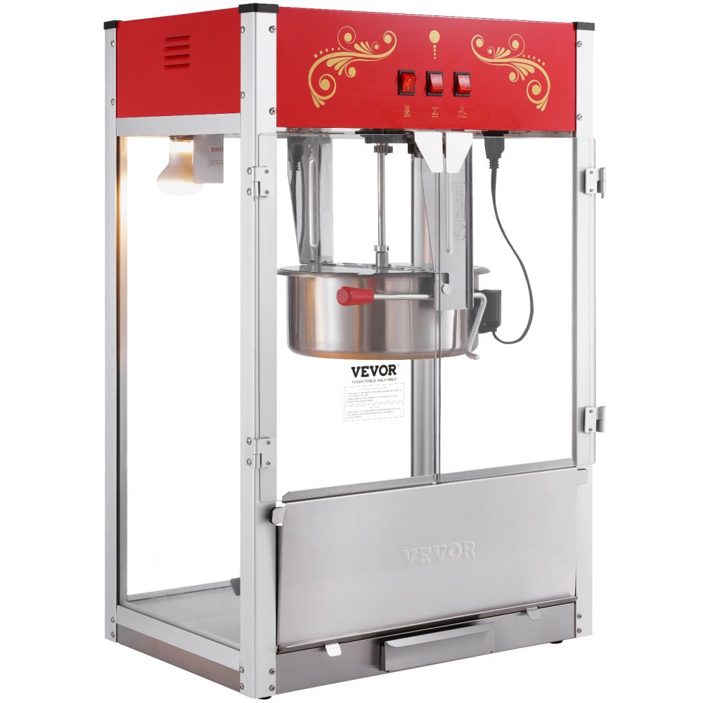 Popcornmaker Popcornmaker 1615W 16oz waterkoker Grote capaciteit Popcornmaker op aanrecht met gehard glas Inclusief 3 roestvrijstalen scoops in bioscoopstijl Popcornmaker Popcornmaker 1615W 16oz waterkoker Grote capaciteit Popcornmaker op aanrecht met gehard glas Inclusief 3 roestvrijstalen scoops in bioscoopstijl