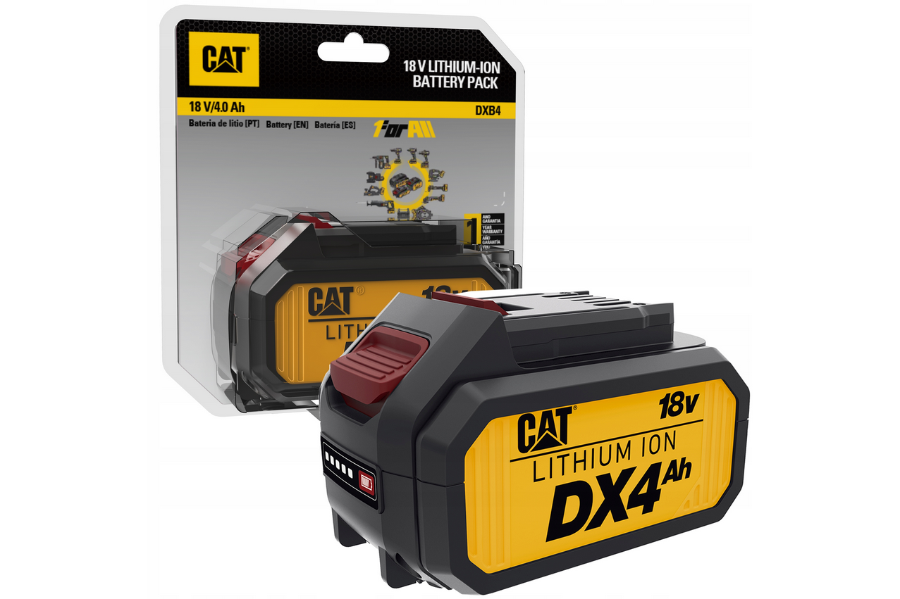 Originele accuvervangingsaccu CAT DXB4 18V 4,0Ah lithium-ion accu Originele accuvervangingsaccu CAT DXB4 18V 4,0Ah lithium-ion accu