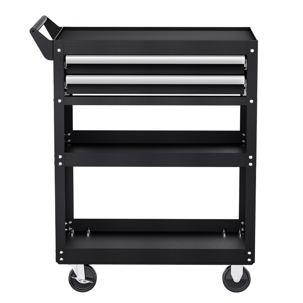 Werkzeugwagen 785x450x945 mm, 181 kg Tragkraft, Werkstattwagen mit 2 Schubladen, Aufbewahrungsorganisator für Mechanik-Werkzeuge, für Garage, Lager & Werkstatt, Schwarz Werkzeugwagen 785x450x945 mm, 181 kg Tragkraft, Werkstattwagen mit 2 Schubladen, Aufbewahrungsorganisator für Mechanik-Werkzeuge, für Garage, Lager & Werkstatt, Schwarz