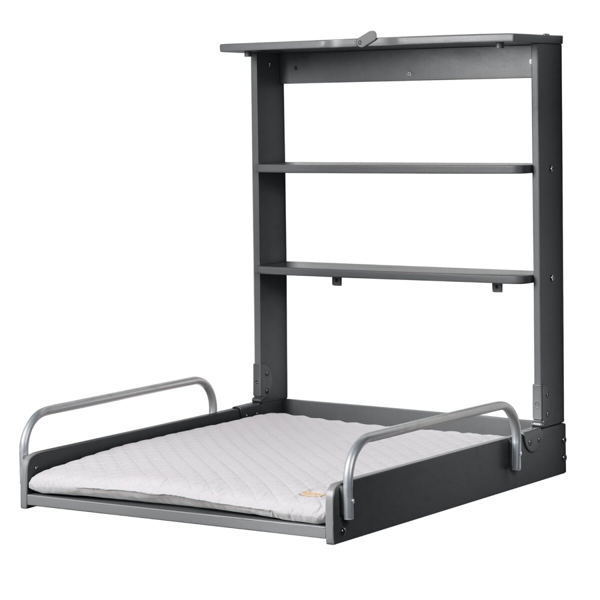 support à langer mural roba roba Style, avec matelas à langer, anthracite support à langer mural roba roba Style, avec matelas à langer, anthracite