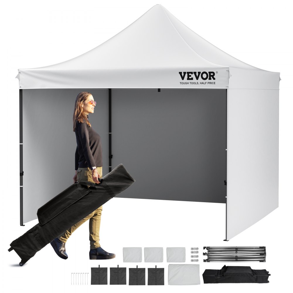 Gazebo 304.8x304.8x320cm garden tent 500D PU silver fabric folding pavilion height adjustable incl. storage bag party tent 6-8 people pop-up tent white garden pavilion for camping trip Gazebo 304.8x304.8x320cm garden tent 500D PU silver fabric folding pavilion height adjustable incl. storage bag party tent 6-8 people pop-up tent white garden pavilion for camping trip