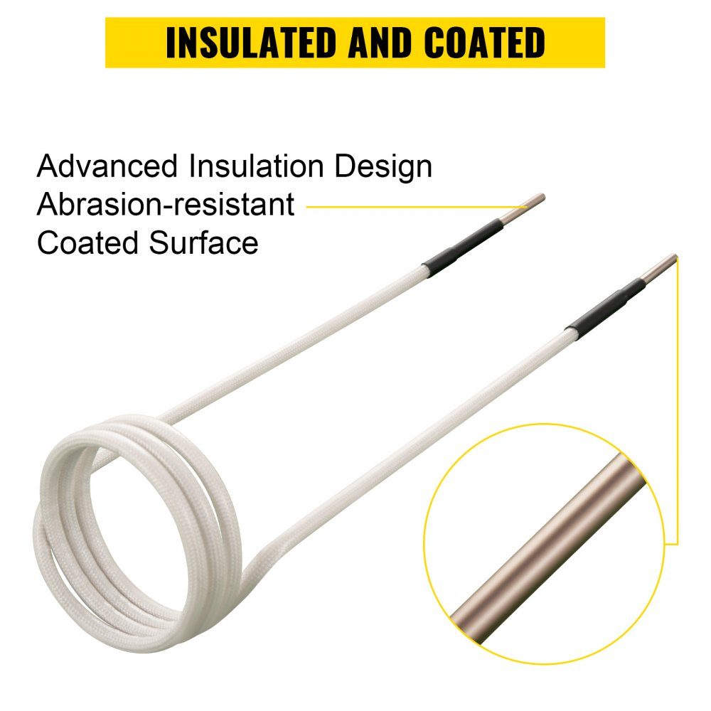 Induction Heating Coil Set 8pcs Heat Resistant Induction Heating Tool with flexibility and long service life for removing rusty screws and nuts