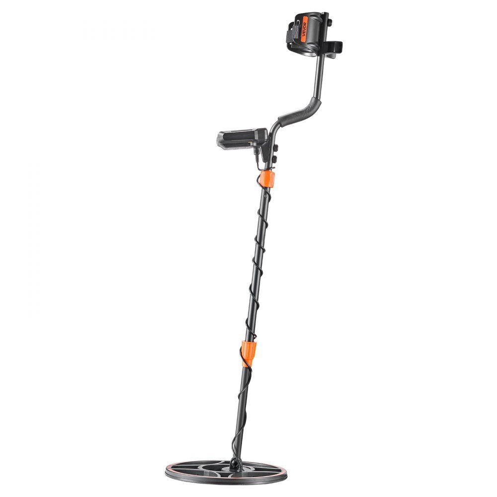 Adult Metal Detector 304.8mm Professional Metal Detector with 6 Modes Gold Detector IP68 Waterproof Search Coil with Display Headphone Adjustable Length for Gold Treasure Hunting