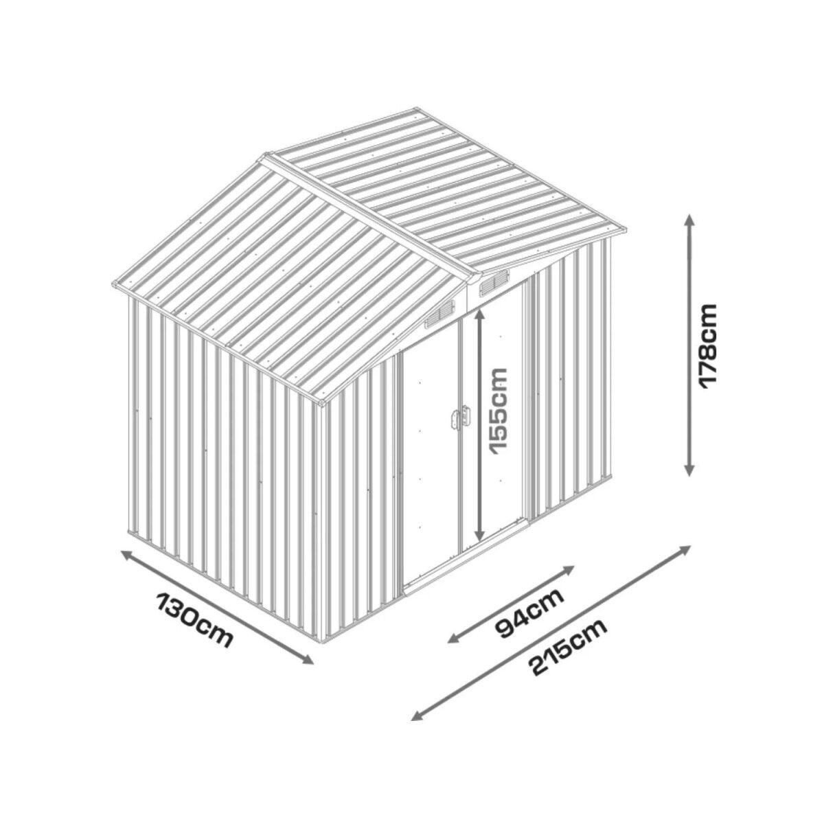 PARKSIDE® garden tool shed M