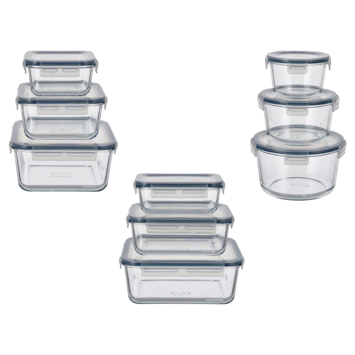 Ensemble de contenants de conservation alimentaire SILVERCREST®, 3 pièces