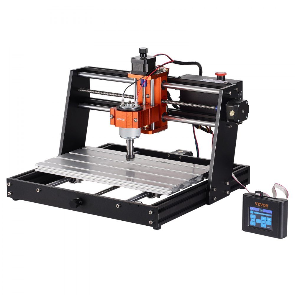 CNC Milling Machine 120W Engraving Machine 3 Axis GRBL Control Wood Engraving Carving Milling Machine Kit 300x200x72mm Work Area 1200RPM for Wood Acrylic MDF PVC Plastic Foam