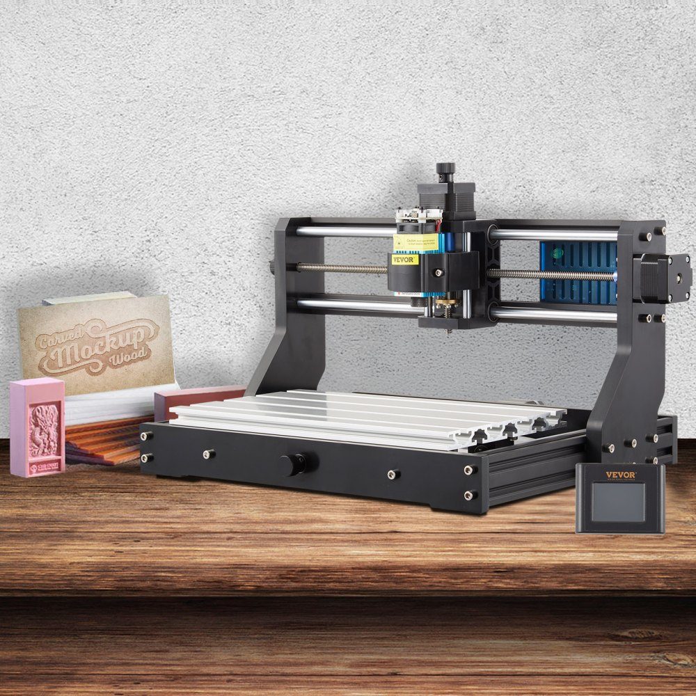 2500mW CNC 3018 DIY Machine de gravure Pro 300x180x45mm Machine de gravure 3 axes Mini graveur avec carte de commande GRBL et contrôleur hors ligne