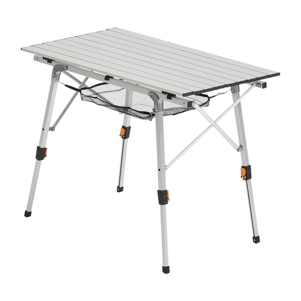 Składany stół stół bufetowy przenośny stół uniwersalny 90 cm, prostokątny stół aluminiowy (dla 2-4 osób) z regulowaną wysokością i torbą transportową, stół ogrodowy stół kempingowy na imprezy piknik srebrny Składany stół stół bufetowy przenośny stół uniwersalny 90 cm, prostokątny stół aluminiowy (dla 2-4 osób) z regulowaną wysokością i torbą transportową, stół ogrodowy stół kempingowy na imprezy piknik srebrny