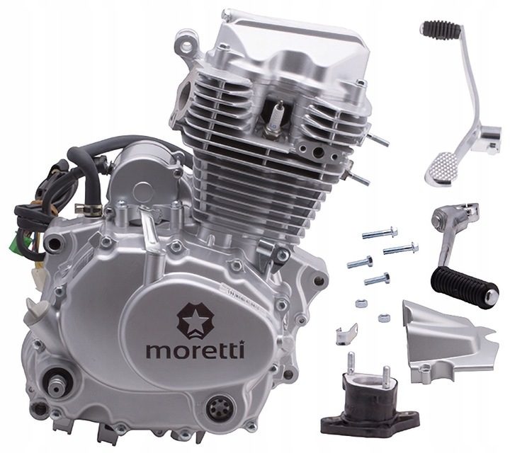 Moteur Moretti vertical 162FMJ, 150cc 4T, 5 vitesses