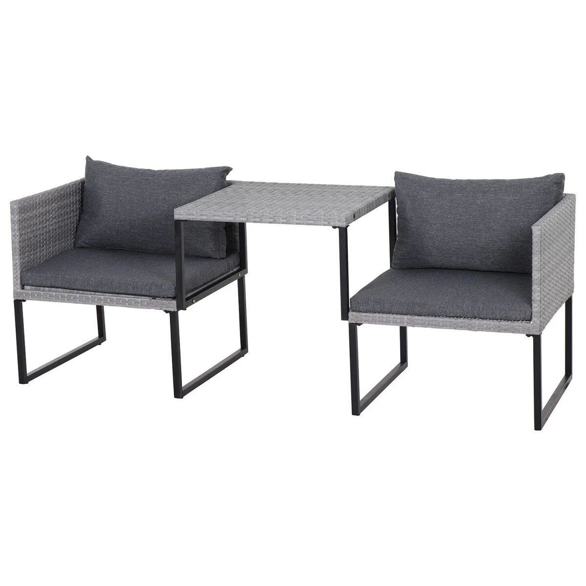 GARDAMO Lounge Set »Malaga« 3-piece, gray