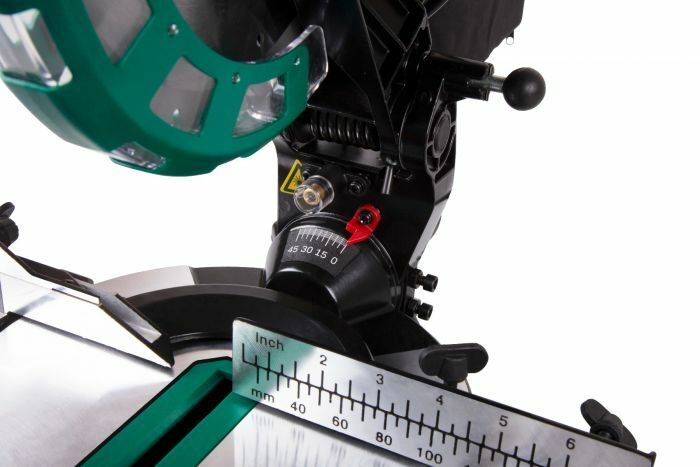VONROC Kapp - Gehrungssäge 1700W - Ø 216 mm Sägeblatt mit 40 Sägezähnen mit Laser und LED