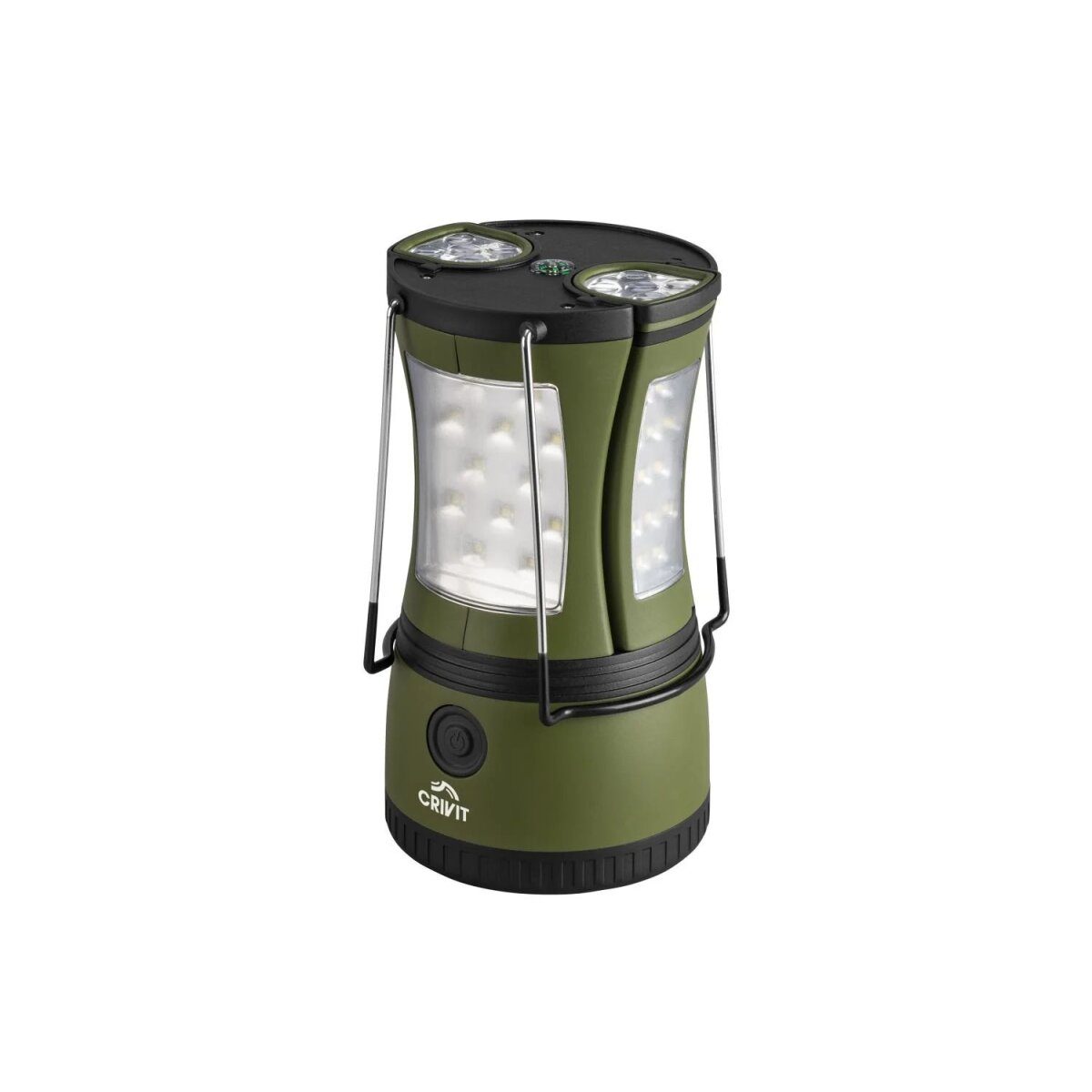 CRIVIT 2-in-1 camping lamp, green