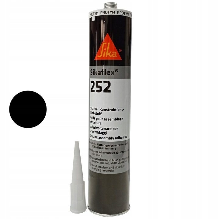 Sikaflex 252 constructielijm zwart sterk 300ml