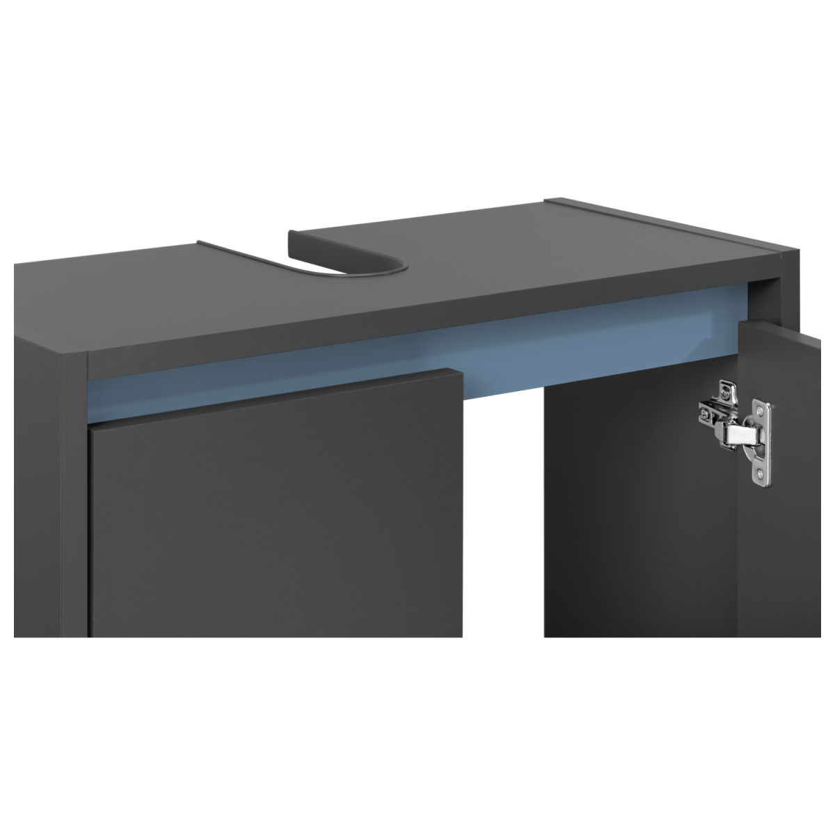 LIVARNO home Meuble vasque « Oslo » avec 2 portes, anthracite