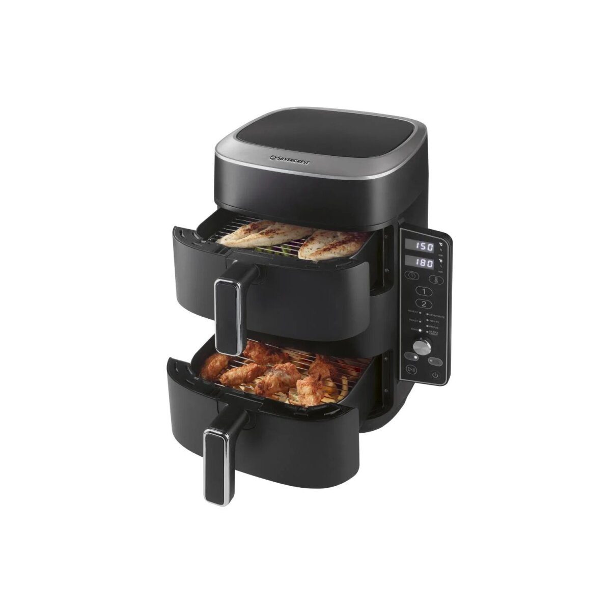 SILVERCREST® Turm-Luftfritteuse »SHFDV 2470 A1«, 2x 4,75 l