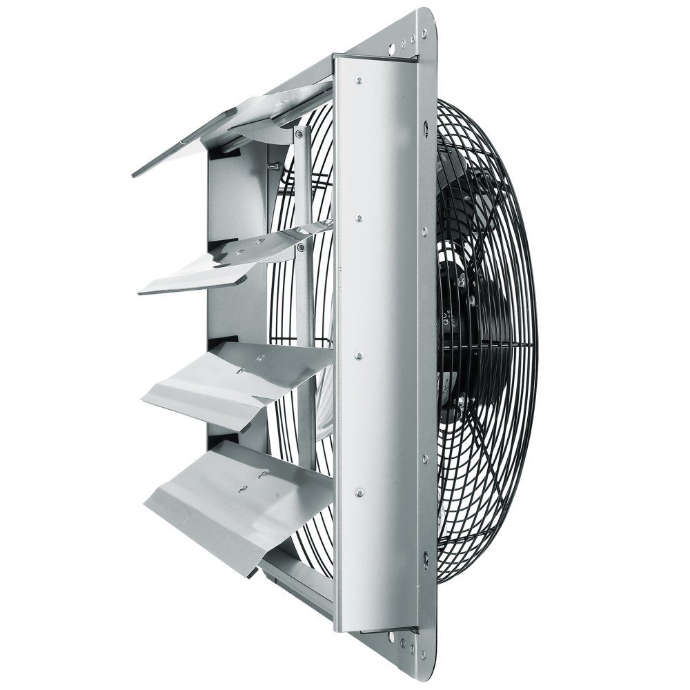 Exhaust Fan 406mm 1400RPM 1506CFM Aluminum Wall Fan with AC Motor Ventilation and Cooling for Greenhouse Garage Shed Shop – Part No. HT-22746