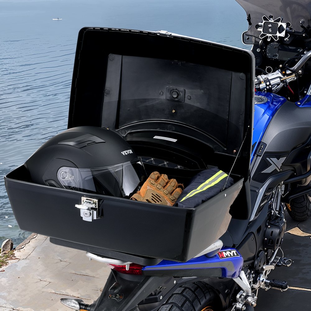 Motorrad-Topcase Motorradkoffer 48L Universal-Heckbox aus PP-Material, wasserdichte & abnehmbare Motorrad-Topbox mit Mehrlochboden & Ablage Helmkoffer (565 x 500 x 380 mm) Motorrad-Topcase Motorradkoffer 48L Universal-Heckbox aus PP-Material, wasserdichte & abnehmbare Motorrad-Topbox mit Mehrlochboden & Ablage Helmkoffer (565 x 500 x 380 mm)