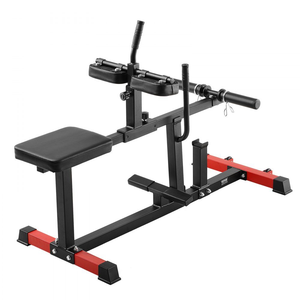 Seated calf machine, calf trainer with 200 kg load capacity for leg exercises, strength leg trainer, special machine for the lower body, suitable for weight plates (25.4 / 50.8 mm)