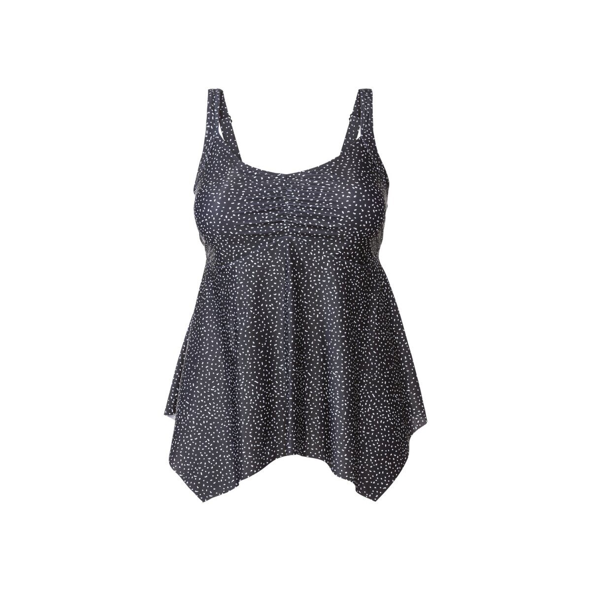 esmara® Damen Badeanzug/Tankini mit Soft-Cups (Tankini, Schwarz, 48)