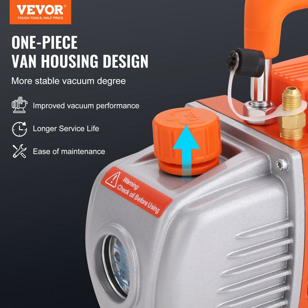 Vakuumpumpe mit 11 l Vakuumkammer, 100 l/min Vakuumpumpe, 150 W AC, 220 V/50 Hz, 1440 U/min, 5 Pa, 250 ml Ölkapazität, HVAC-Vakuumausrüstung, Kühlvakuumpumpe für die Holzstabilisierung, Harzentgasung