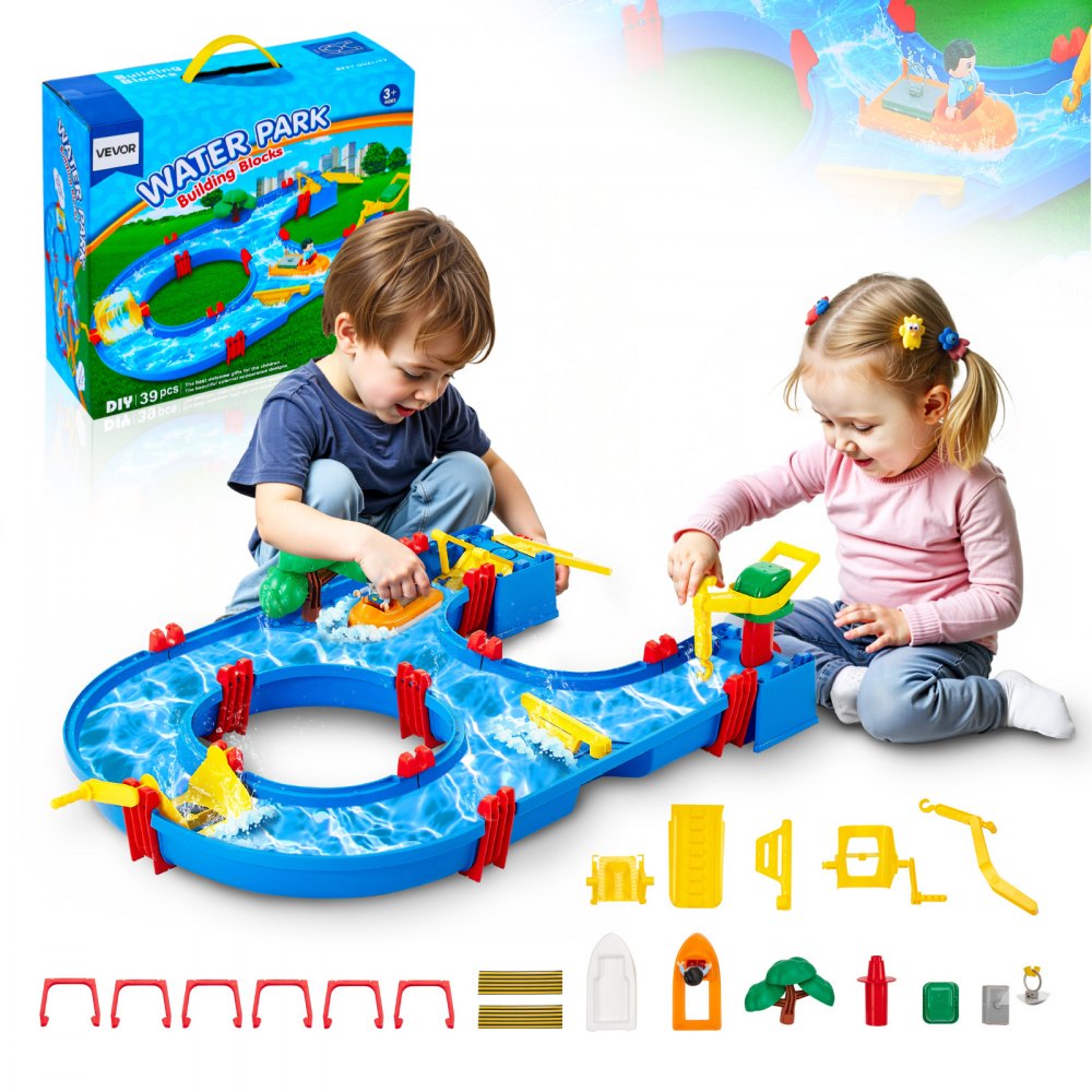 Watertafel, waterspeelwaterpad voor kinderen, zomer-buitenwaterparkspeelset met 39-delige accessoires voor tuin, gazon, strand, speeltafel voor jongens en meisjes vanaf 3 jaar Watertafel, waterspeelwaterpad voor kinderen, zomer-buitenwaterparkspeelset met 39-delige accessoires voor tuin, gazon, strand, speeltafel voor jongens en meisjes vanaf 3 jaar
