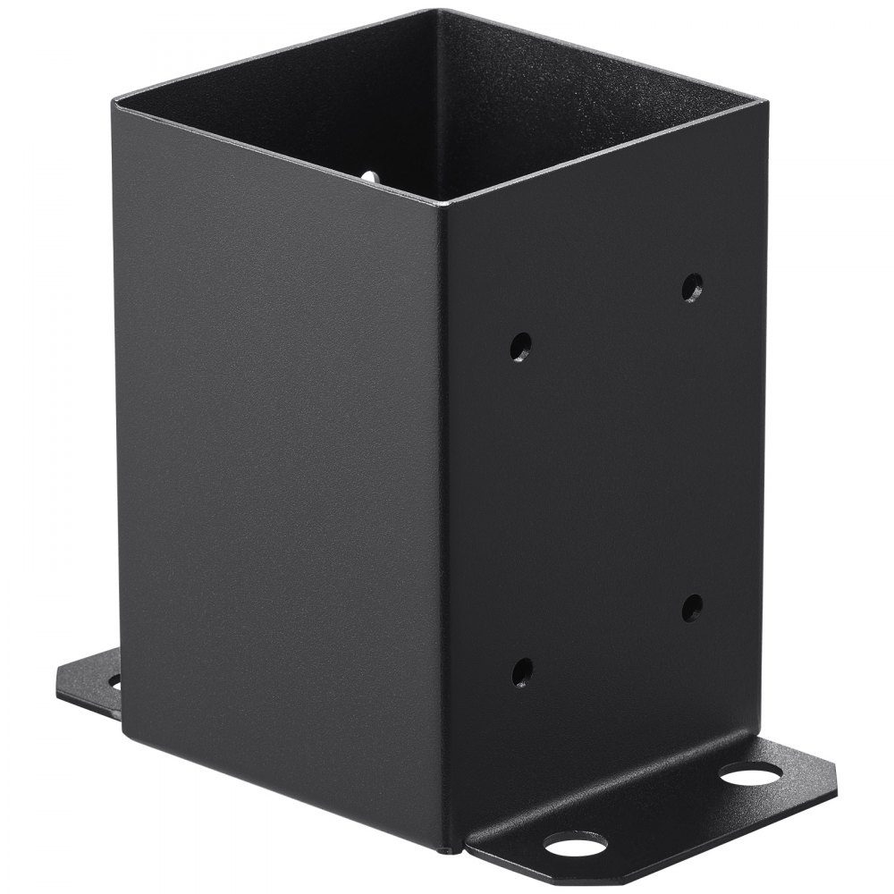Set of 4 Screw Sleeves 96 x 140 x 163mm Carbon Steel Post Base with Spray Coating Installation on Concrete or Wooden Floors Post Shoe Post Ideal for Pergolas Porch Railings