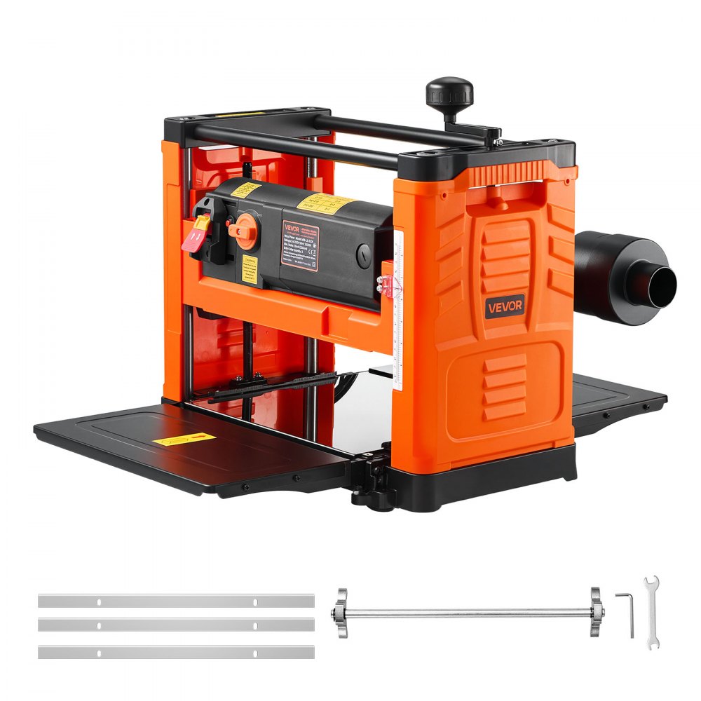 Dickenhobel, 2 Geschwindigkeiten, 330 mm breiter Arbeitstisch, Hobel, drei Klingen, 2000 W, 23500 U/min, leistungsstarker Motor, Doppelrollen, Überrollschutz, Holzbearbeitung für Hart- und Weichholz Dickenhobel, 2 Geschwindigkeiten, 330 mm breiter Arbeitstisch, Hobel, drei Klingen, 2000 W, 23500 U/min, leistungsstarker Motor, Doppelrollen, Überrollschutz, Holzbearbeitung für Hart- und Weichholz
