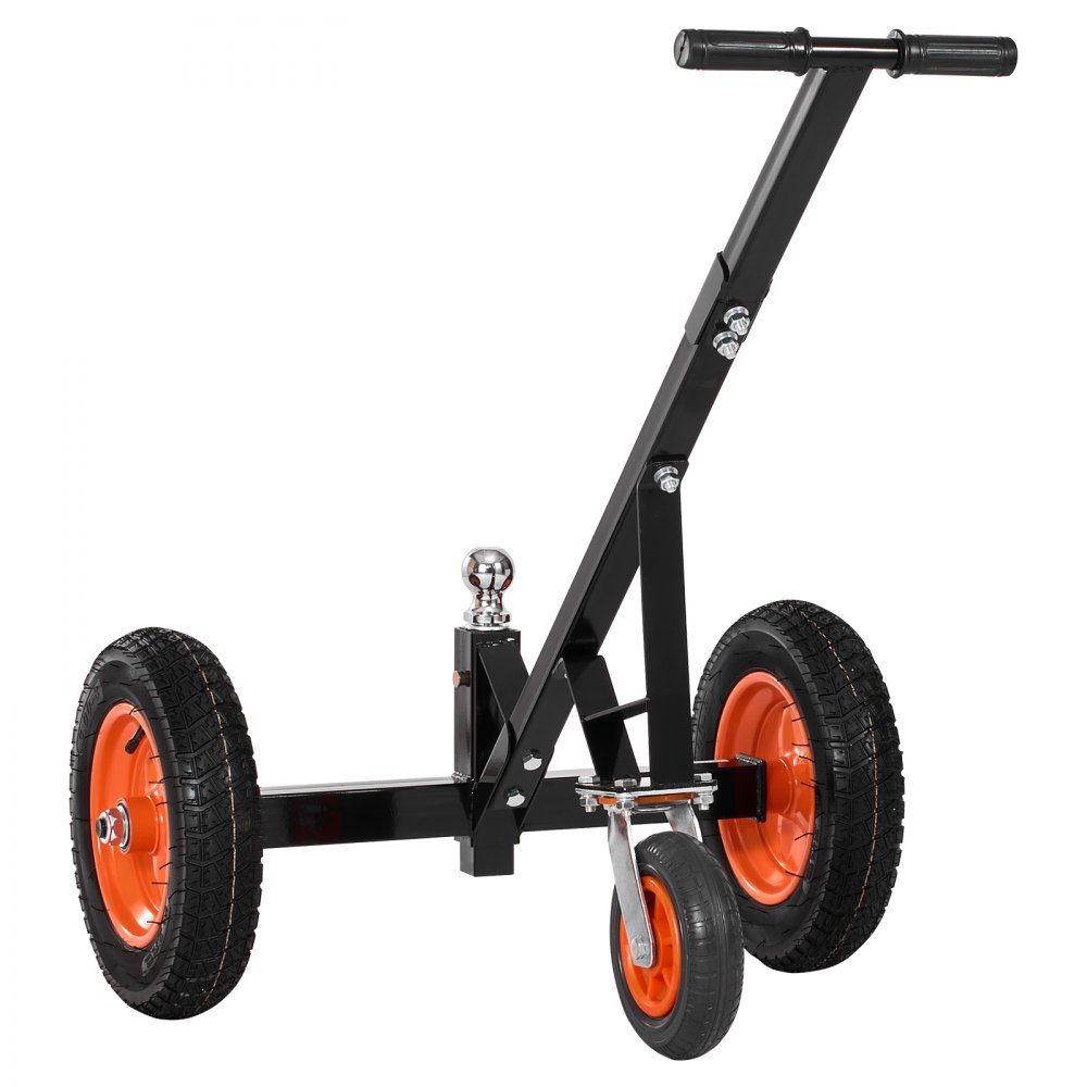 Manoeuvrer Trailer, Trailer Trolley, 544kg Support Load, 460 & 560mm Adjustable Height, 50.8mm Ball, 386mm Pneumatic Tires, Carbon Steel, for Moving Motorhome Trailers
