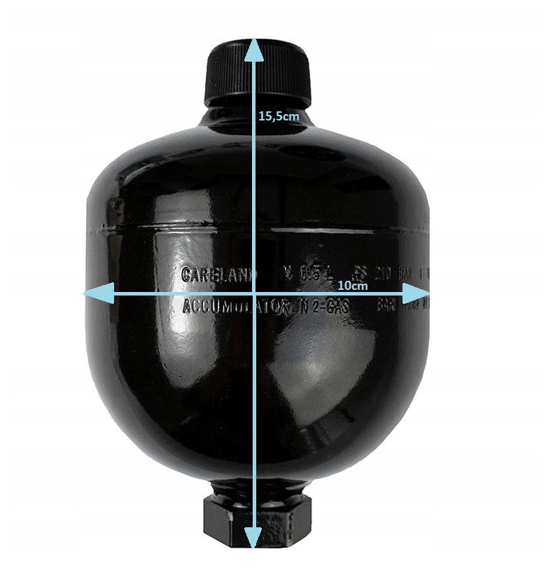 #SALE# Hydraulikspeicher Doppelset komplett DOPPELTER HYDROSPEICHER FÜR LADER – 2 x 0,5L Landmaschinen Baumaschinen