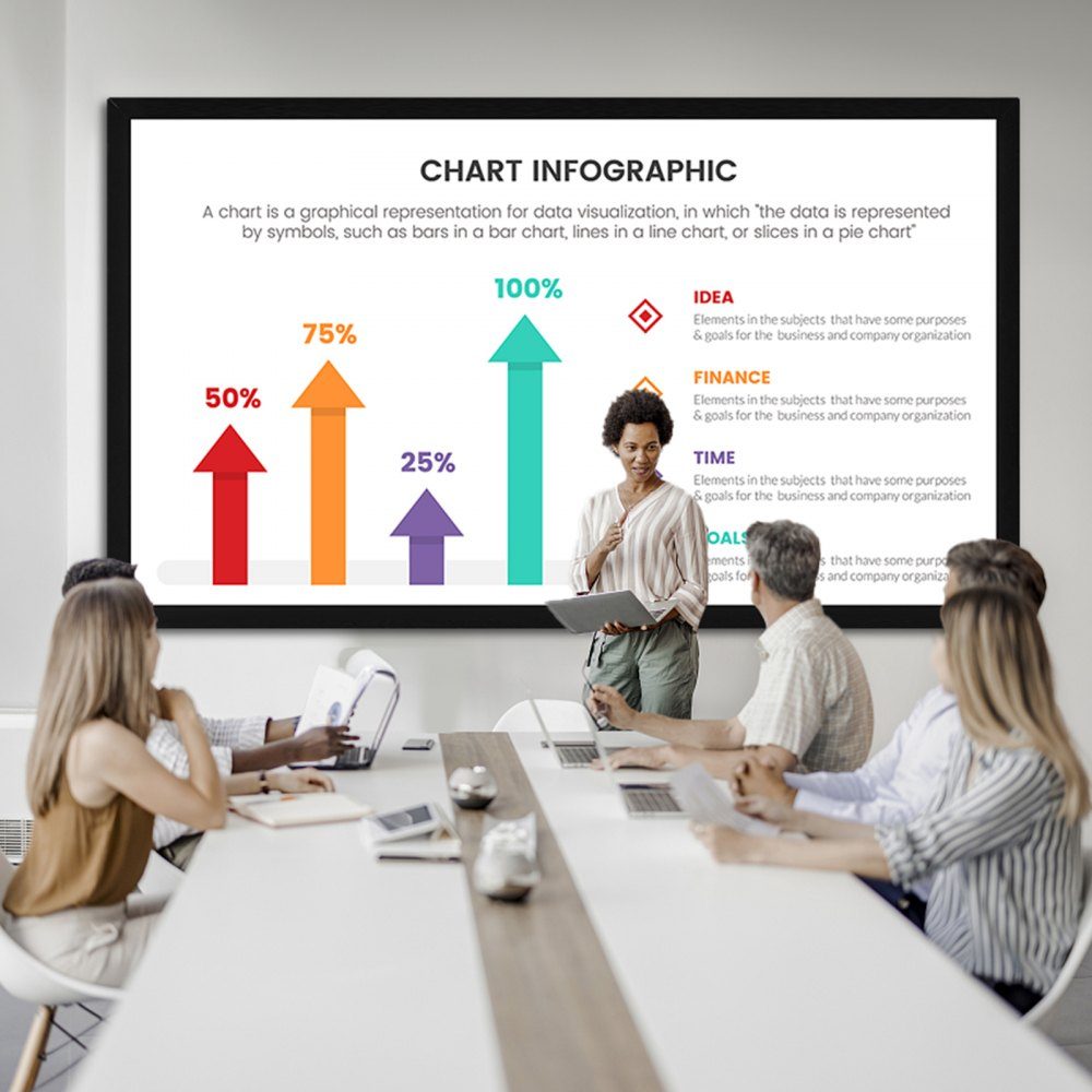 Projector screen 257 cm x 150 cm, screen diagonal 279 cm, screen ceiling mounting made of PVC, 15 kg projection surface with 160° viewing angle, for outdoor activities