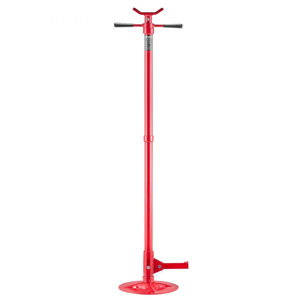 Support de dessous de caisse 750 kg réglable en hauteur (1320-2032 mm) avec poignée rotative à roulement à billes et pédale pour soutenir les composants du véhicule, réparation automobile