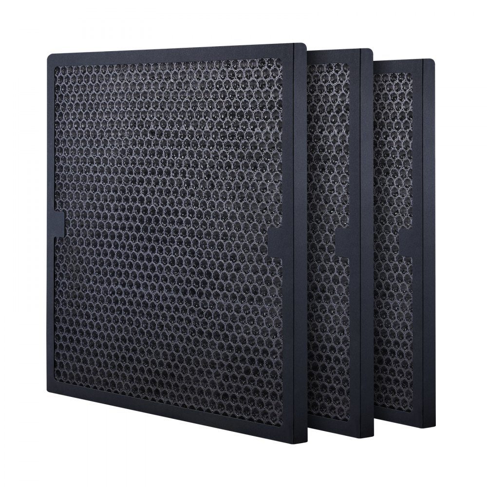 Activated Carbon Filter 3 Pack 40x40cm Air Filter Replacement High Efficiency Level 2 Filters Compatible with BlueDri and Scrubber Air Purifiers Water Damage Restoration Equipment