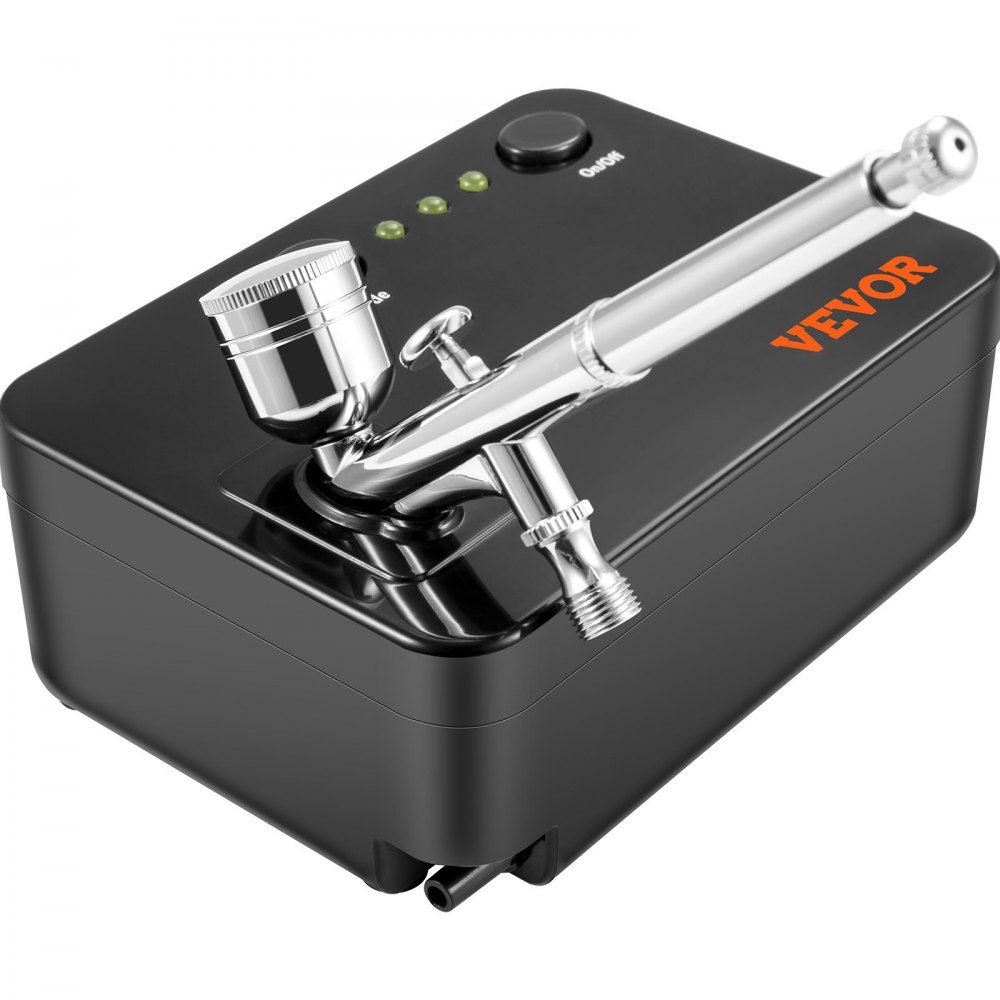 Kit aérographe double action avec pistolet à peinture, compresseur d'air 30 psi ± 15 % 230 V pour maquillage, manucure, tatouage, conception de peinture, artisanat, décoration alimentaire