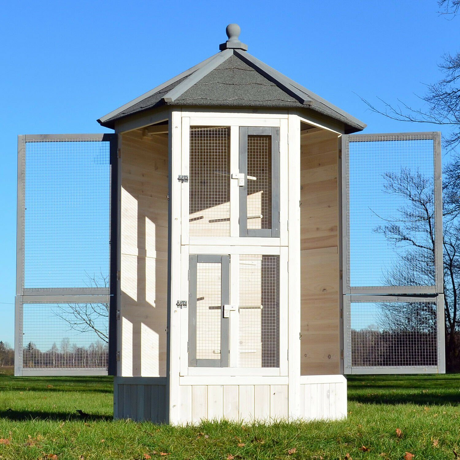 Deluxe Vogelvoliere, Vogelkäfig, Vogelhaus, Vogelkäfig
