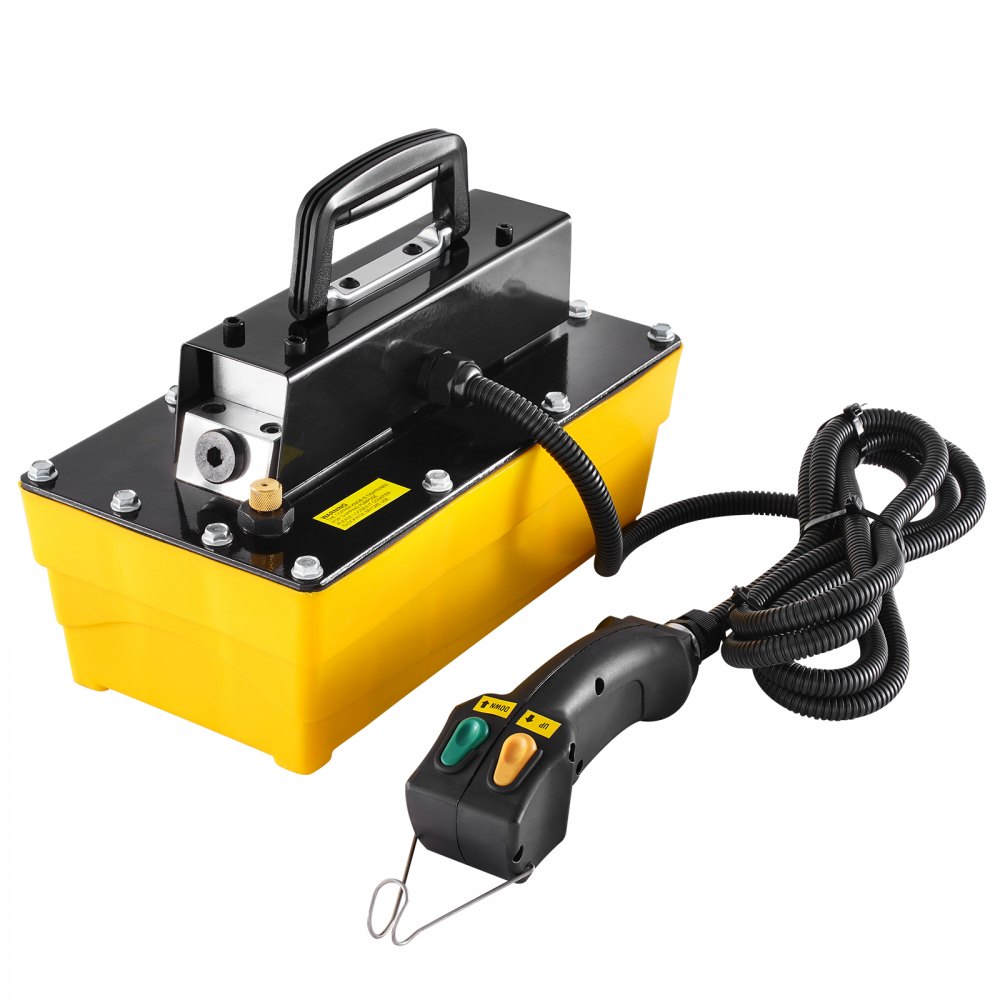 10,000 PSI Air Hydraulic Pump, 2.3L Container, NPT 3/8" Outlet, NPT 1/4" Inlet, Plastic Air Hydraulic Pump with Remote Control, for Automotive Frame Machines & Hydraulic Presses
