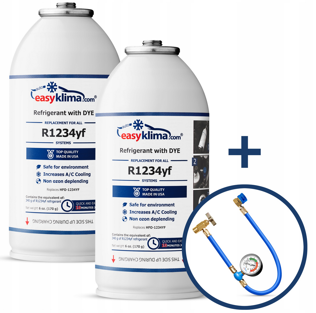 Réf. RIGÉRANT EASYCLIMATE AVEC COLORANT POUR R1234YF X2 + CÂBLE – Art.-Nr. HT-47693