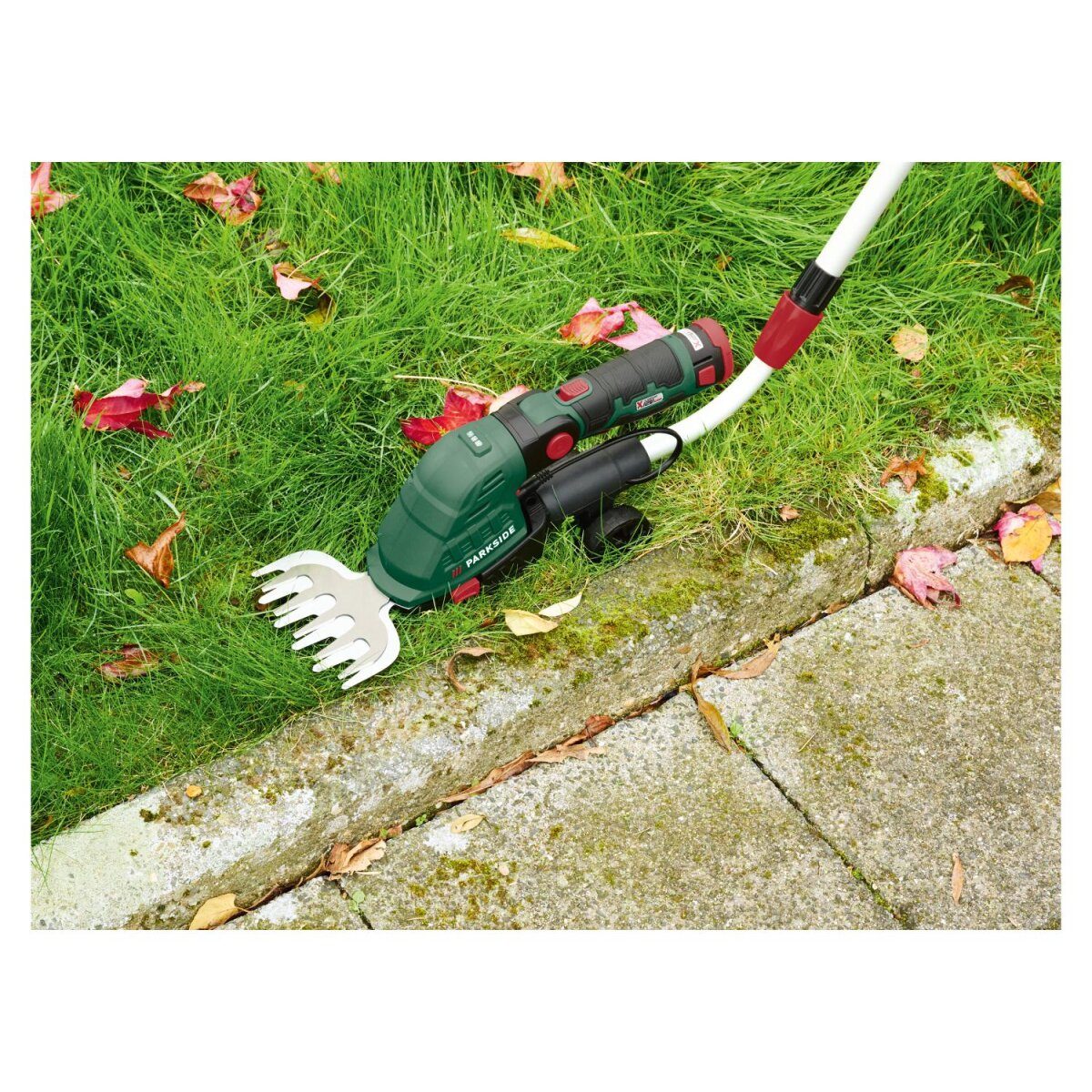 PARKSIDE® 12 V accugras- en buxusschaar »PGSA 12 B1«, met accu en lader