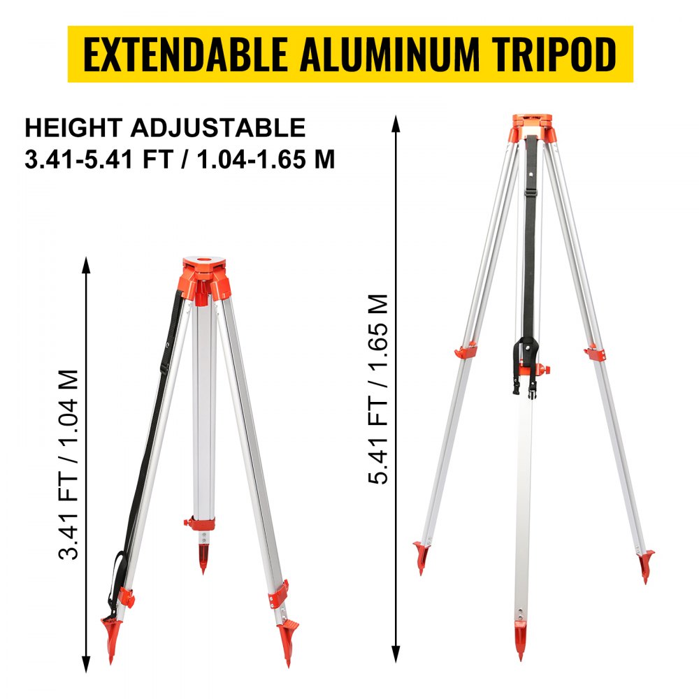 Professioneller Rotationslaser max. Arbeitsbereich 500 m rot, Linienlaser 360 Grad Laser-Höhenmesser wasser- und staubdicht Outdoor-Arbeitszeit 20 Stunden mit Stativ- und Lineal-Elektrik Professioneller Rotationslaser max. Arbeitsbereich 500 m rot, Linienlaser 360 Grad Laser-Höhenmesser wasser- und staubdicht Outdoor-Arbeitszeit 20 Stunden mit Stativ- und Lineal-Elektrik